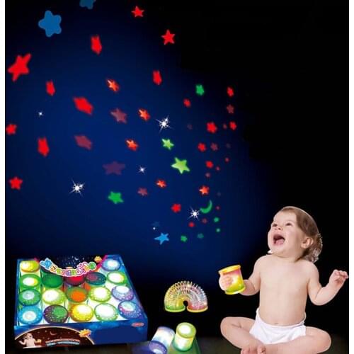 Yuanmbm newest Magic sky light projection rainbow ring/luminous toys/baby toys For Children/Kids gift/newborn educational toy