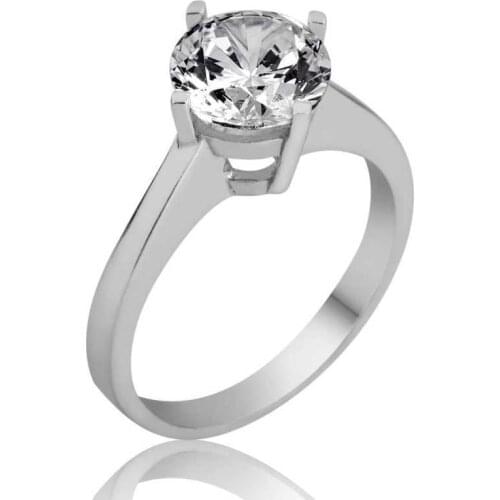 Tevuli 925 Sterling Silver Solitaire Womens Ring