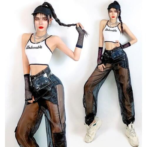 Jazz Street Dance Costume Hip Hop Streetwear Nightclub Gogo Jazz Stage Dancewear Women Bar Club DJ Dancer Rave Clothes YS2211