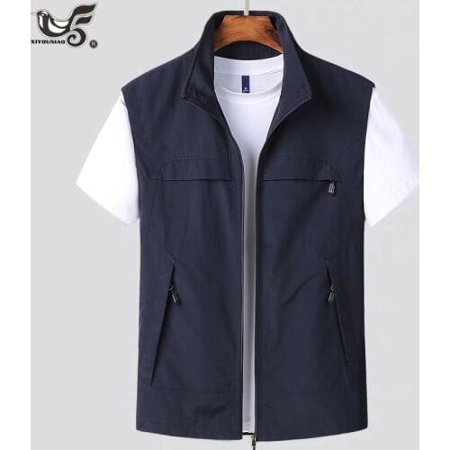 New Mens Quick Dry Multi-pocket Fishing Hiking Travel Vest Outdoor Mountaineering Workout Photography Vest Jacket Men Clothing