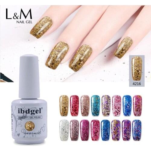 24pcs wholesale Soak Off Nail Art Glitter Colors UV Gel Shining Nail Gel Polish Gel Varnish