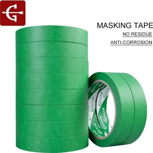 25M Color Masking Paper Tape Green Shelter Decoration Masking Paper Easy To Tear Paper Without Trace And Residue Masking Tapes
