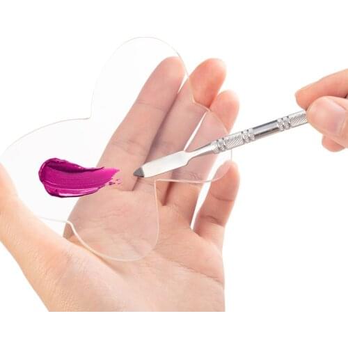 Acrylic Clear Makeup Palette Spatula Rod Makeup Mixing Nail Art Tool Set