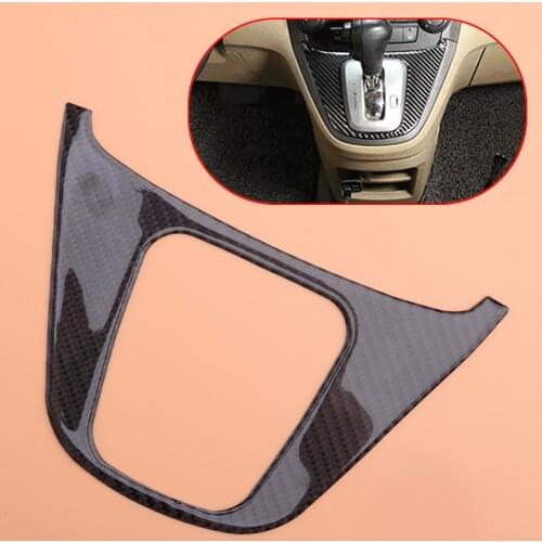 Car Carbon Fiber Inner Gear Shift Box Cover Trim Frame Sticker Fit For Honda CRV CR-V 2007 2008 2009 2010 2011