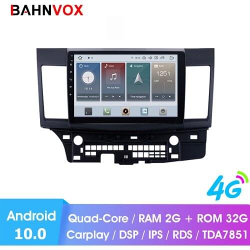 10.1" android 10.0 RAM 2G car gps dvd player for Mitsubishi lancer 2008 2015 car radio multimedia navigation stereo headunit dsp