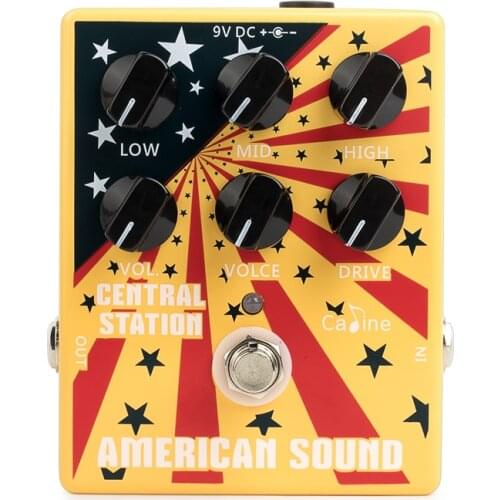 Caline CP-55 American Sound Overdrive Guitar Effect Pedal, Amplifier Simulation 57 Deluxe AMP Pedal Effect