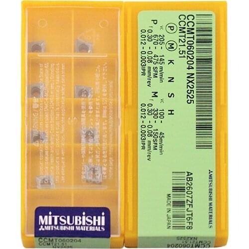 CCMT060204 NX2525 100% Original carbide insert with the best quality 10pcs/lot free shipping