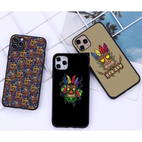 Crash Bandicoot Aku Aku Phone Case for iphone 12 11 Pro Mini XS MAX 8 7 6 6S Plus X 5S SE 2020 XR cover