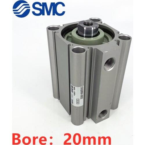 CQ2 SMC CDQ2B20 New Original Bore:20mm Stroke:-5 10 15 20 25 30 35-50 mm Compact Cylinder:Standard Type Double Acting,Single Rod
