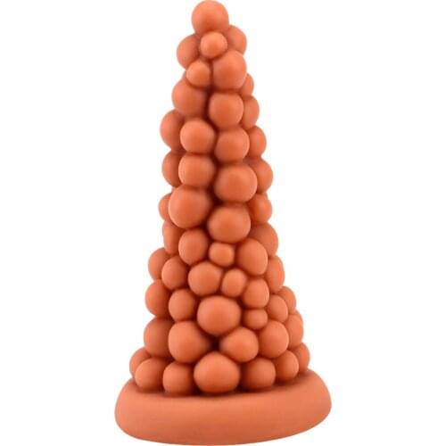 Grape Shape Dildos Fantasy Realistic Butt Plug Sex Toys For Women Soft Vaginal Massage Big Anal Beads Liquid Silicone Penis