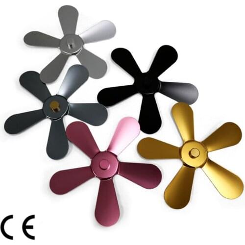 Winter Fireplace Fan 5 Blades Heat Powered Stove Fan Log Wood Burner Ecofan Quiet Home Fireplace Fan Efficient Heat