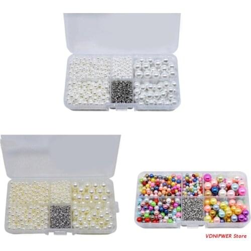 Simulation Pearl Craft Bead with Different Colours Elegant Ornament for Girls