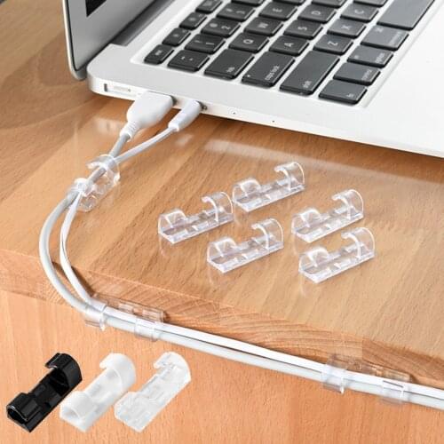 Cable Organizer Wire Desktop Tidy Management Holder Mouse Clips Data Bobbin USB Winder Charger Protector Manager Cord Earphone