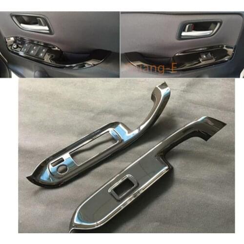 Car Sticker Front Door Window Glass Panel Lift Switch Button Trim Frame For Toyota Noah Voxy 80 Series 2014 2015 2016 2017 2018