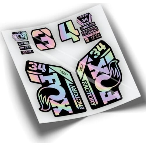 Stickers fork bicycle FOX 34 FACTORY 2021 colors WP411