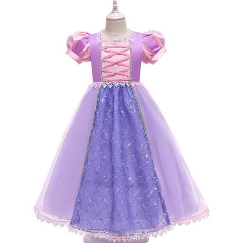 Girl Princess Dress Kids Halloween Party Cosplay Costume Children Sequins Gown Fancy Dresses up Clothes For Girls