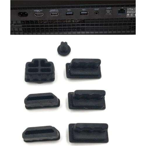 For XBOXONE Slim S Dust Proof Pack Kits USB Dust Prevention Jack Stopper for Xbox One X ONE X Gaming C