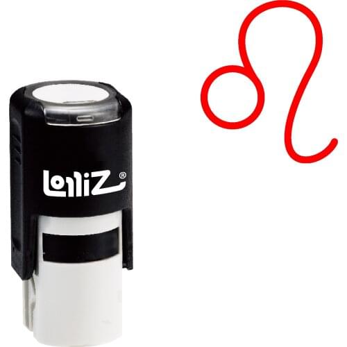 LolliZ European Renaissance Series - Leo Symbol (The Lion) Self-Inking Rubber Stamp