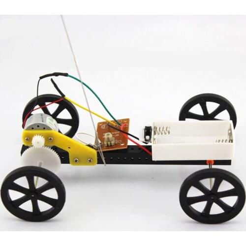 DIY Remote Control Car Handmade Toys Physical Gizmo Building Blocks Kits Solar Energy Assembled Toy Teaching Tool
