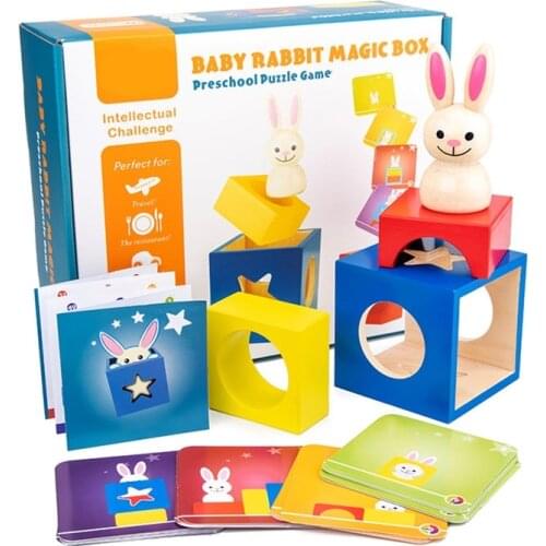 Smart BUNNY BOO Deluxe Cognitive Skill-Building Logical Thinking Board Games 60 Challenge Toys For Children Ages 4 And Up
