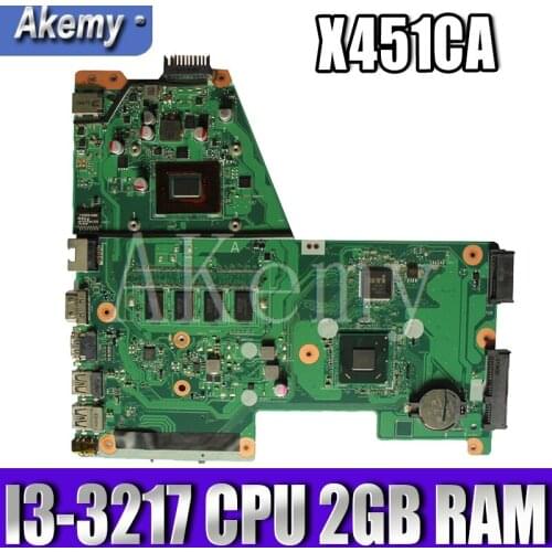 X451CA Mainboard With I3-3217CPU 2GB motherboard For Asus X451C F451 F451C X451CA Laptop motherboard 100% Tested Working Well