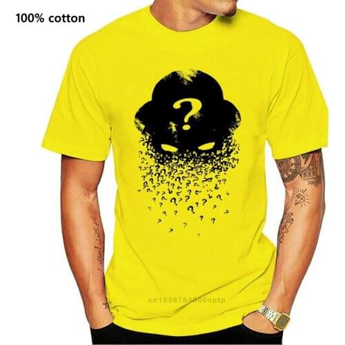 Funny Men t shirt Women novelty tshirt Riddler Question Mark Drop hat T-Shirt