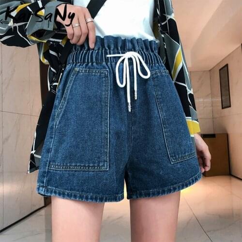 KarSaNy Womens Denim Shorts For Women Summer Plus Size Short Jeans Loose 2020 Women Shorts Jeans High Waisted Plus Size Shorts