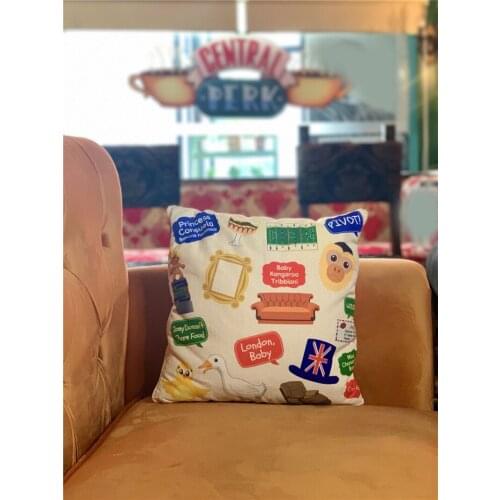 1pcs TV Series Friends Throw Pillow Cushion Air Condition Blanket Cosplay Prop Sofa Decor Collection Women Men Gift