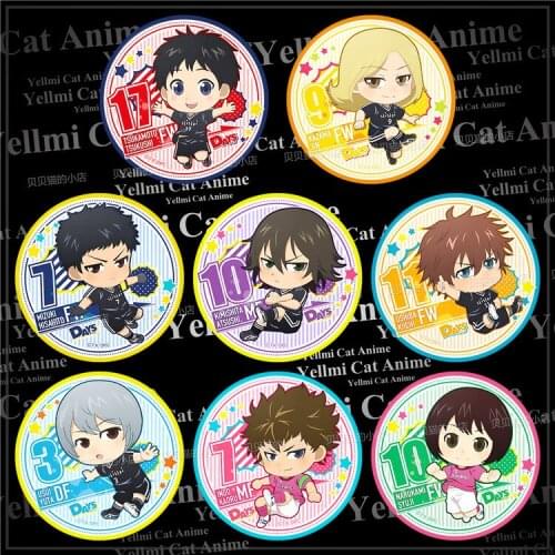 1pc DAYS anime badge football Acrylic Brooch Pins For Decoration On Clothes BackpackBroche
