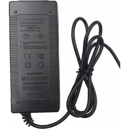 10 Series36V 2A Wholesale Electric Bicycle Battery Charger Output 42 V 2A Charger Input 100 -240V AC Lipoly Charger