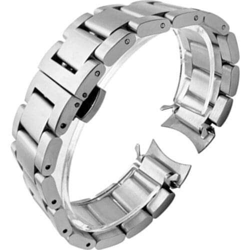 22 mm Stainless Steel Watch Band Bracelets Curved end Replacement for Samsung Gear S3 Classic (R770)/ Frontier (R760)