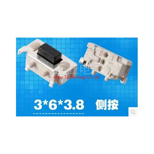 500pcs/lot 3 * 6 * 3.8MM 3X6X3.8mm MP3 MP4 MP5 Tablet PC phone button switch push button switch