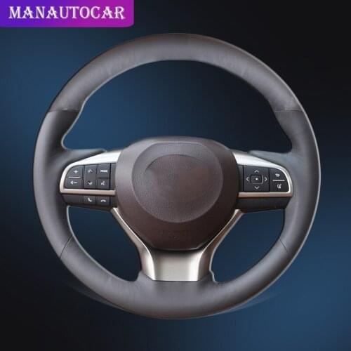 Car Braid On The Steering Wheel Cover for Lexus ES200 ES300 2015-2017 ES300h 2016 2017 2018 ES350 2016 2017 2018