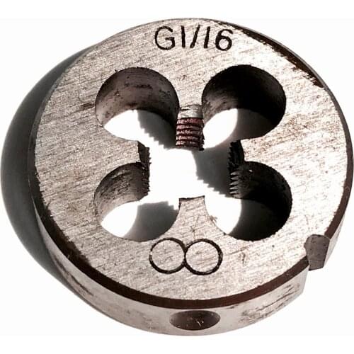 Free shipping of 1PC alloy steel made BSP die G1/16"-28 pipe threading Dies threading tools for BSP standard pipe threading work