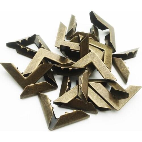 30PCS/Lot 30X30X8mm Bronze Metal Book Corners For Photo Albums Menus Folders DIY Scrapbooking Decor Corner Protectors SC159