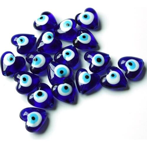 Meibeads 20mm Peach Heart Evil Eye Loose Beads For Making Jewelry Turkey Blue Eye Beads Diy Bracelet Necklace Accessories 2021