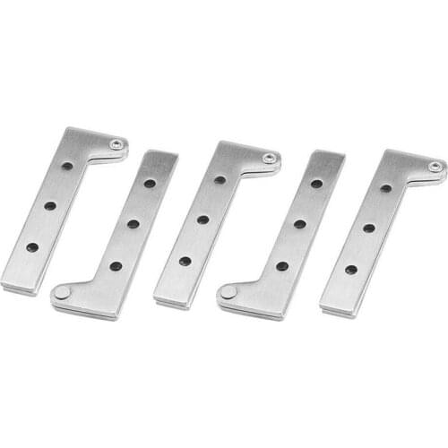 304 Stainless Steel Door Hinge 7-Shaped Door Hinge Side Axle Wooden Door Folding Hinge