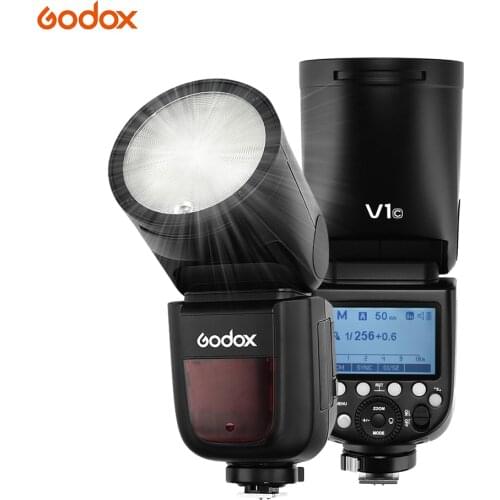 On sale Godox V1C Camera Flash Speedlite Speedlight for Canon EOS 1500D 3000D 5D Mark lll ll for Wedding Studio Photography