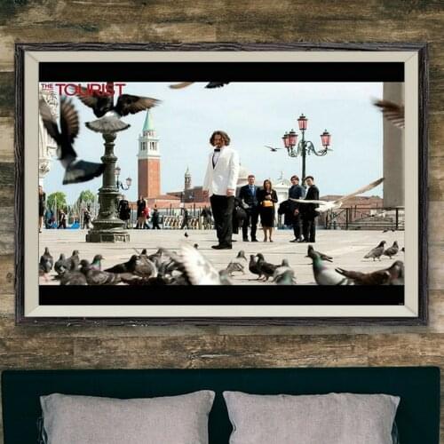 260 Tourist Jolie Depp Movie 2010 129 Wall Silk Cloth Poster Art Decoration Gift