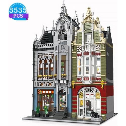 DIY Assembly Architecture Building Blocks Technical Expert Weapons Museum Street View Scene Bricks Model Toys Gifts for Friends