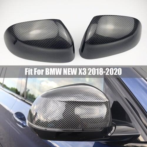 Carbon Fiber Rearview Mirror Cover Cap For BMW X3 G01 X4 G02 X5 G05 X7 G07 2018 2019 2020 Car Door Rear View Mirror Cover