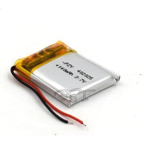10Pcs 3.7V lithium Navigator Rechargeable Li-polymer battery 402025 140mAh Li-Po MP4 batteries GPS MP3 MP5 Li-ion Cell Speaker