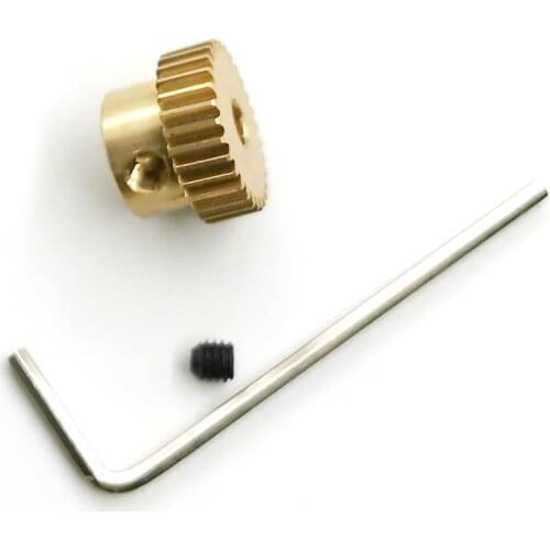 30T 40T 60T 0.5M Copper Gear Hole 3/4/5/6mm 30 Teeth Worm and Wormwheel Pinion Motor Accessories