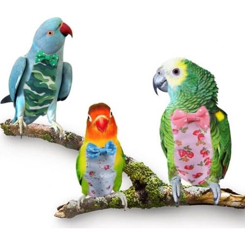 Washable Easy to Wear Parrot Fashion Flight Suit Soft Bird Diaper Adorable Bird Supplies