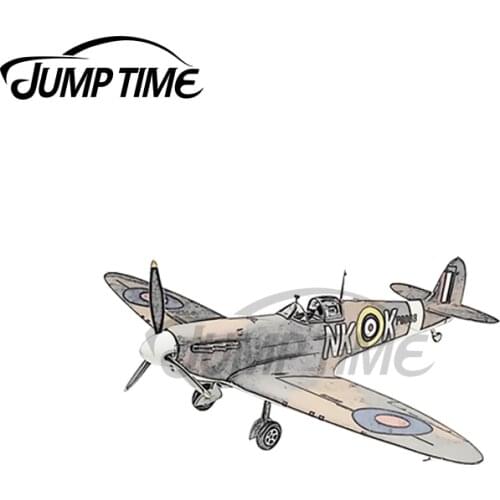 JumpTime 13 x4cm For Submarine Spitfire Aircraft Decal VAN Windshield Laptop Car Stickers Scratch-Proof Military Car Assessoires