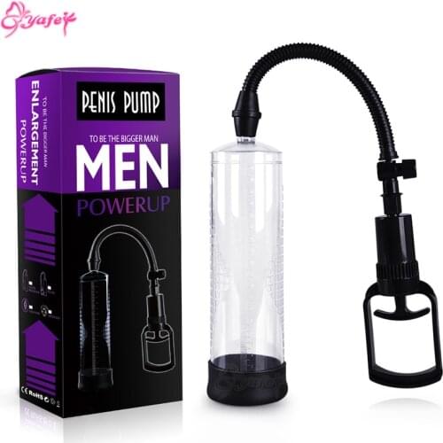 Cock Enlargent Penis Pump For Male Masturbator Sex Toys Penis Enhancer Vacuum Pump with 3 Sizes Penis Sleeve Adult Erotic Toys
