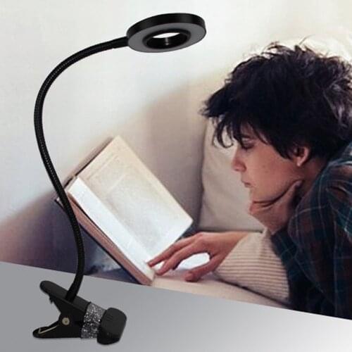 Clip-on Desk Lamp USB Table Lamp Eye Protection table LED Light Bendable Flexible Reading led desk lamp Nail Art Tattoo Makeup