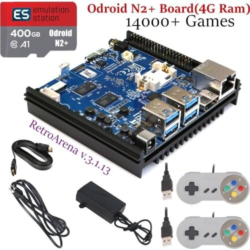 Odroid N2+(4G Ram) 400G RetroArena/ES Full Arcade Game Kit DIY Plug&Play 14,000+ Games Video Preview Latest RetroArena v.3.1.13