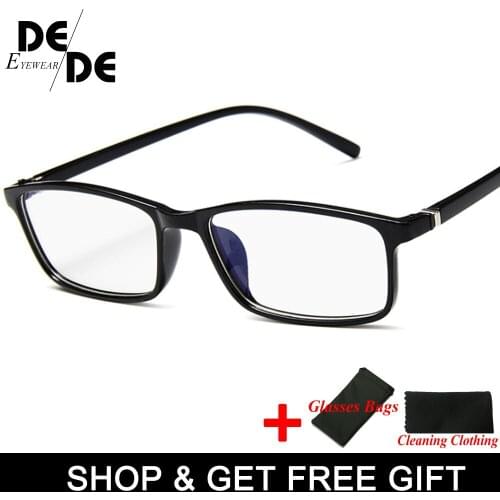 Women Glasses Frame Men Anti Blue Light Eyeglasses Frame Vintage Square Clear Lens Glasses Optical Spectacle Frame