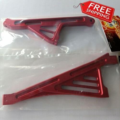 GTB CNC alloy front + rear chassis bracket support brace for Losi 5ive-t KMX2 Rovan LT